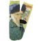 Van Gogh's Self Portrait with Bandaged Ear Adult Crew Socks - Single Pair - Front and Back