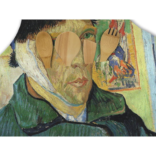Van Gogh's Self Portrait with Bandaged Ear Apron - Pocket Detail with Props