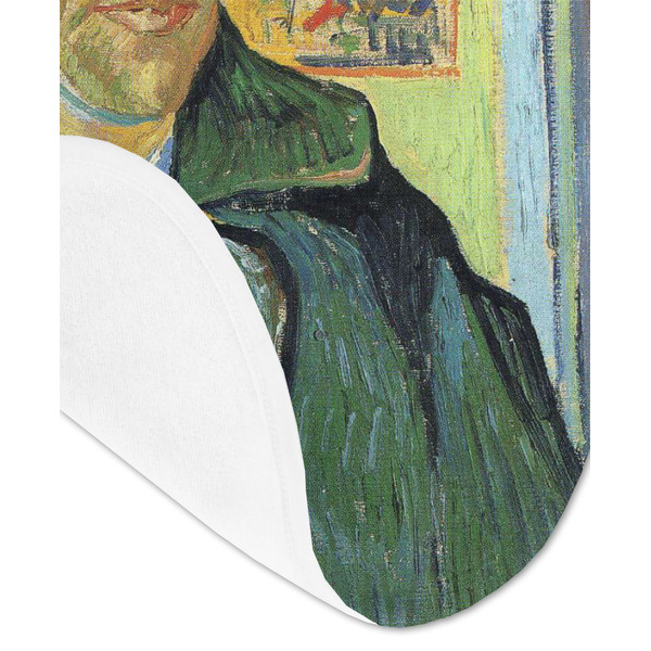 Van Gogh's Self Portrait with Bandaged Ear Baby Bib - AFT detail