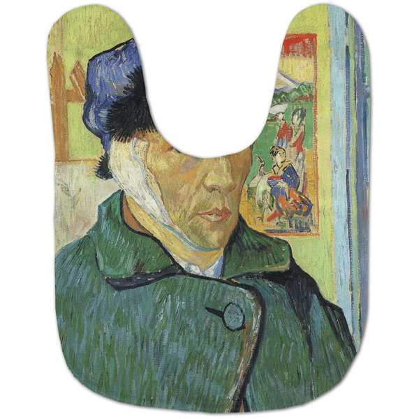 Van Gogh's Self Portrait with Bandaged Ear Baby Bib - AFT flat