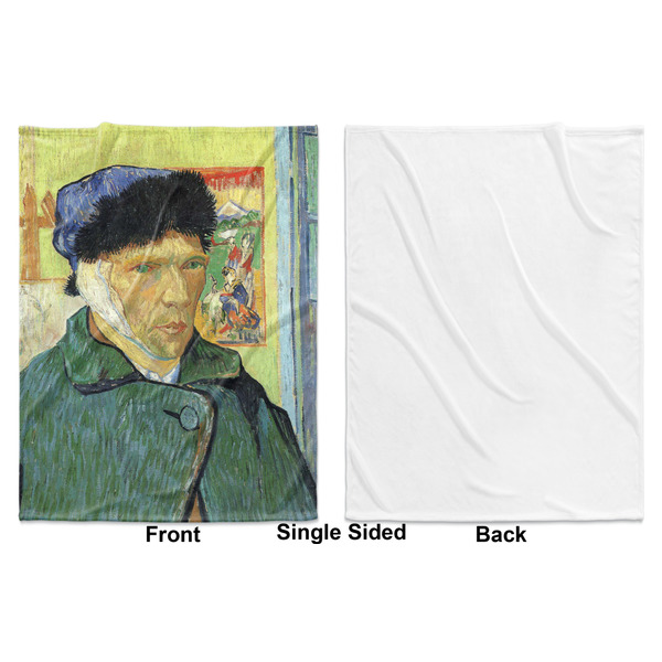 Van Gogh's Self Portrait with Bandaged Ear Baby Blanket (Single Sided - Printed Front, White Back)