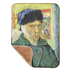 Van Gogh's Self Portrait with Bandaged Ear Sherpa Baby Blanket - 30" x 40"