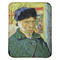 Van Gogh's Self Portrait with Bandaged Ear Baby Sherpa Blanket - Flat
