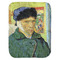 Van Gogh's Self Portrait with Bandaged Ear Baby Swaddling Blanket - Flat