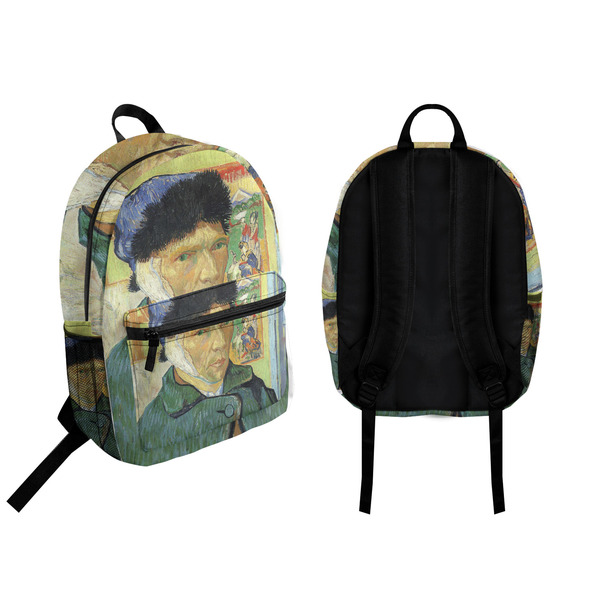 Van Gogh's Self Portrait with Bandaged Ear Backpack front and back - Apvl