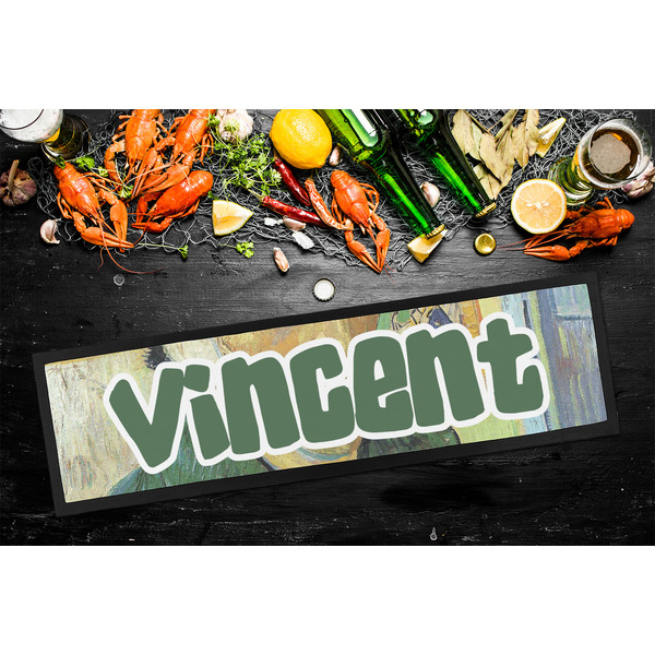 Van Gogh's Self Portrait with Bandaged Ear Bar Mat - Large - LIFESTYLE