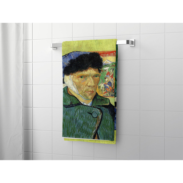 Van Gogh's Self Portrait with Bandaged Ear Bath Towel - Lifestyle
