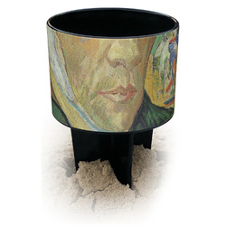 Van Gogh's Self Portrait with Bandaged Ear Black Beach Spiker Drink Holder