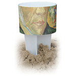 Van Gogh's Self Portrait with Bandaged Ear White Beach Spiker Drink Holder