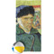 Van Gogh's Self Portrait with Bandaged Ear Beach Towel - Front w/ Beach Ball