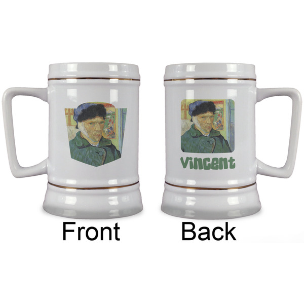 Van Gogh's Self Portrait with Bandaged Ear Beer Stein - Approval
