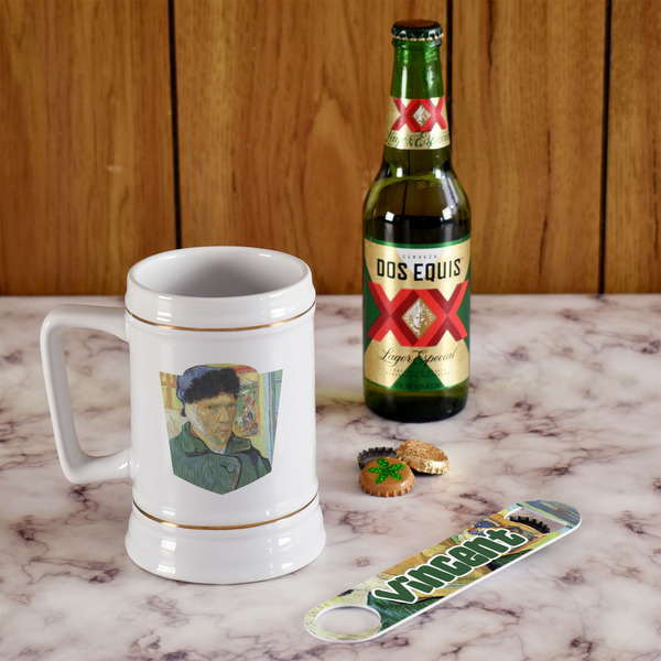 Van Gogh's Self Portrait with Bandaged Ear Beer Stein - In Context
