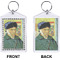 Van Gogh's Self Portrait with Bandaged Ear Bling Keychain (Front + Back)