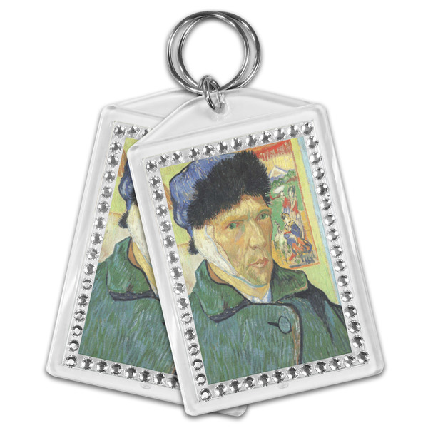 Van Gogh's Self Portrait with Bandaged Ear Bling Keychain - MAIN
