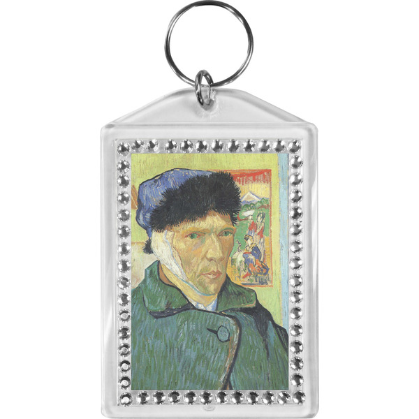 Custom Van Gogh's Self Portrait with Bandaged Ear Bling Keychain