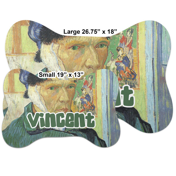 Van Gogh's Self Portrait with Bandaged Ear Bone Shaped Mat Comparison