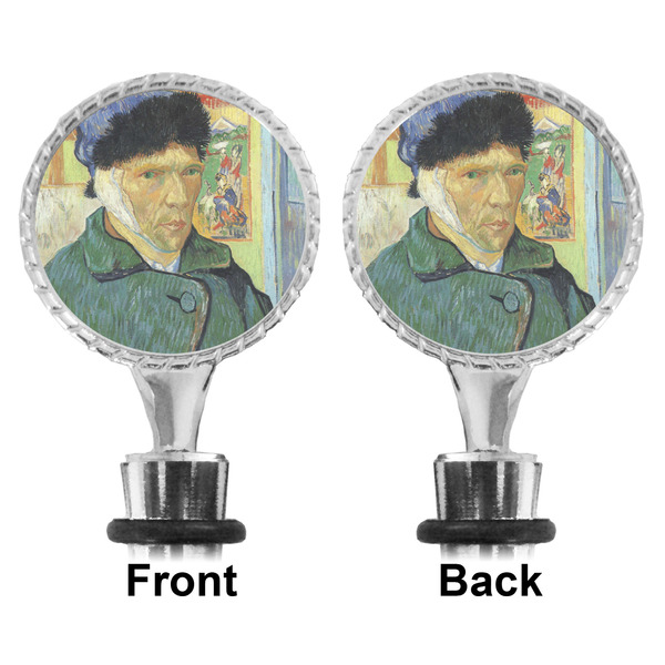 Van Gogh's Self Portrait with Bandaged Ear Bottle Stopper - Front and Back