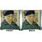 Van Gogh's Self Portrait with Bandaged Ear Burlap Pillow Approval