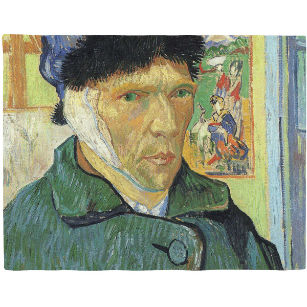 Custom Van Gogh's Self Portrait with Bandaged Ear Woven Fabric Placemat - Twill