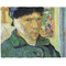 Van Gogh's Self Portrait with Bandaged Ear Burlap Placemat