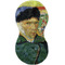 Van Gogh's Self Portrait with Bandaged Ear Burp Peanut Shaped Flat