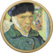 Van Gogh's Self Portrait with Bandaged Ear Cabinet Knob - Gold - Front