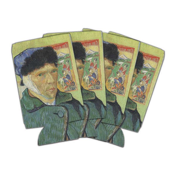 Custom Van Gogh's Self Portrait with Bandaged Ear Can Cooler (16 oz) - Set of 4