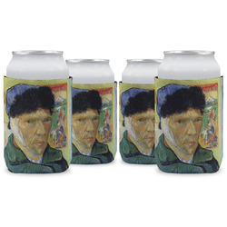 Van Gogh's Self Portrait with Bandaged Ear Can Cooler (12 oz) - Set of 4