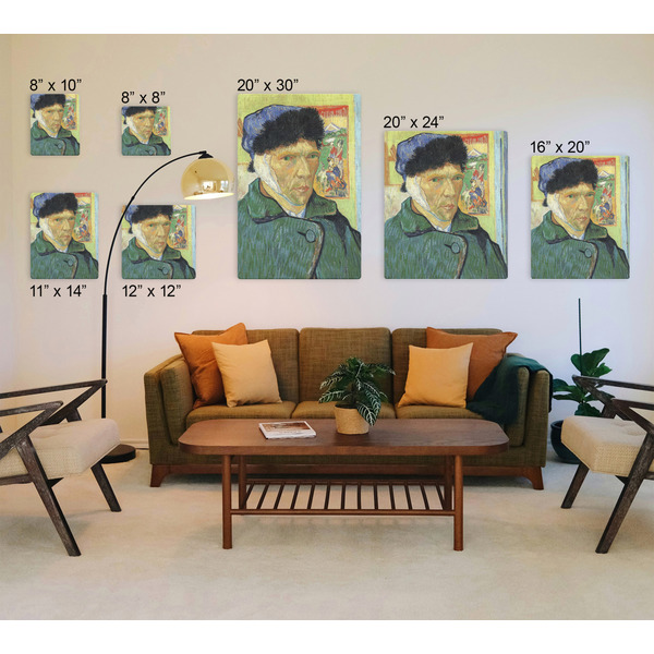 Van Gogh's Self Portrait with Bandaged Ear Canvas Prints - Multiple Sizes