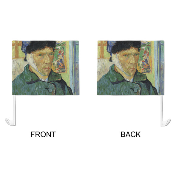 Van Gogh's Self Portrait with Bandaged Ear Car Flag - Large - APPROVAL