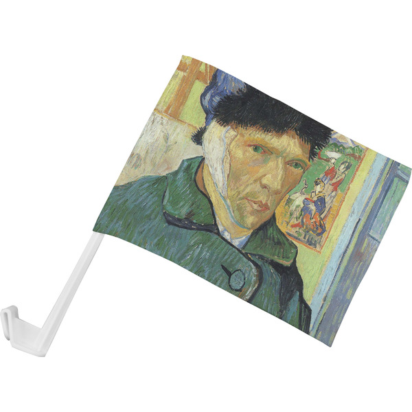 Custom Van Gogh's Self Portrait with Bandaged Ear Car Flag - Small