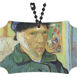 Van Gogh's Self Portrait with Bandaged Ear Rear View Mirror Ornament