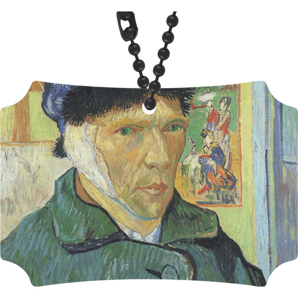 Custom Van Gogh's Self Portrait with Bandaged Ear Rear View Mirror Ornament