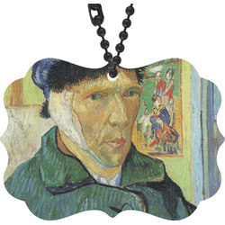 Van Gogh's Self Portrait with Bandaged Ear Rear View Mirror Decor