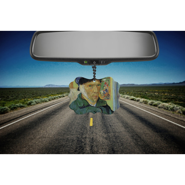 Van Gogh's Self Portrait with Bandaged Ear Car Ornament (Road)