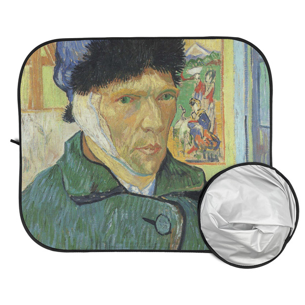Van Gogh's Self Portrait with Bandaged Ear Car Sun Shades - FOLDED & UNFOLDED