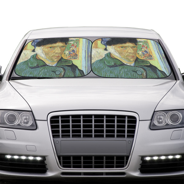 Van Gogh's Self Portrait with Bandaged Ear Car Sun Shades - IN CONTEXT
