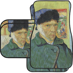 Van Gogh's Self Portrait with Bandaged Ear Car Floor Mats Set - 2 Front & 2 Back
