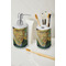 Van Gogh's Self Portrait with Bandaged Ear Ceramic Bathroom Accessories - LIFESTYLE (toothbrush holder & soap dispenser)