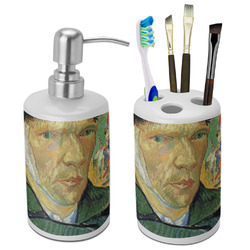 Van Gogh's Self Portrait with Bandaged Ear Ceramic Bathroom Accessories Set
