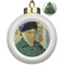 Van Gogh's Self Portrait with Bandaged Ear Ceramic Ball Ornament - Christmas Tree
