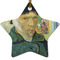 Van Gogh's Self Portrait with Bandaged Ear Ceramic Flat Ornament - Star (Front)