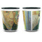 Van Gogh's Self Portrait with Bandaged Ear Ceramic Shot Glass - Two Tone - Front & Back