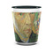Van Gogh's Self Portrait with Bandaged Ear Ceramic Shot Glass - Two Tone - Front