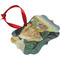 Van Gogh's Self Portrait with Bandaged Ear Christmas Ornament (Angle View)