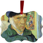 Van Gogh's Self Portrait with Bandaged Ear Metal Frame Ornament - Double Sided