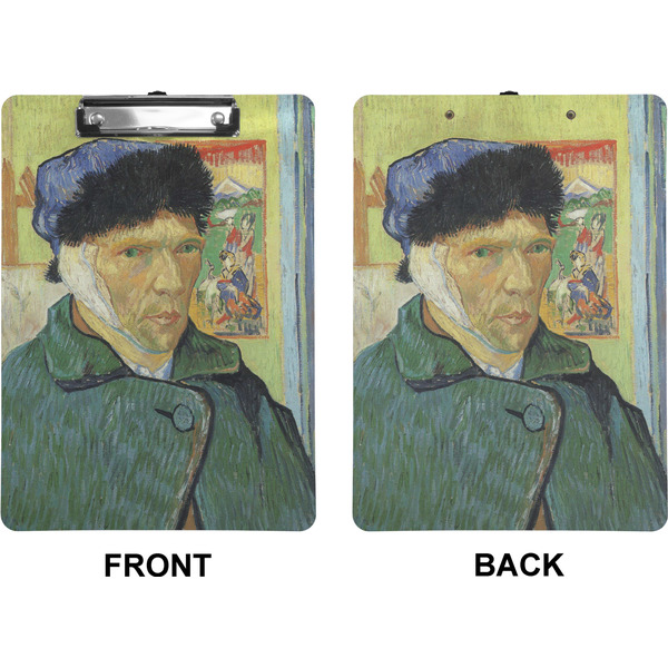 Van Gogh's Self Portrait with Bandaged Ear Clipboard (Letter) (Front + Back)