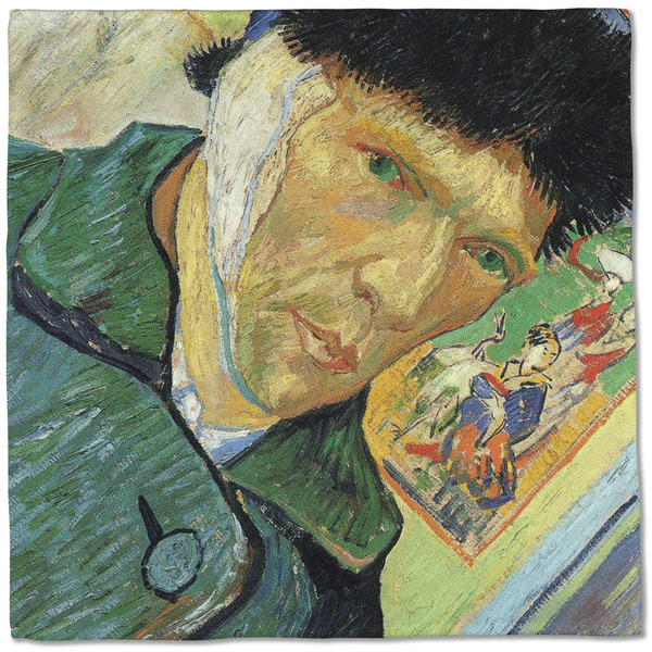 Van Gogh's Self Portrait with Bandaged Ear Cloth Napkins - Personalized Dinner (Full Open)