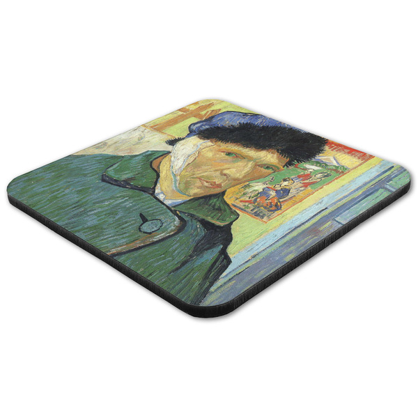 Van Gogh's Self Portrait with Bandaged Ear Coaster Set - FLAT (one)