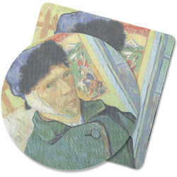 Van Gogh's Self Portrait with Bandaged Ear Rubber Backed Coaster